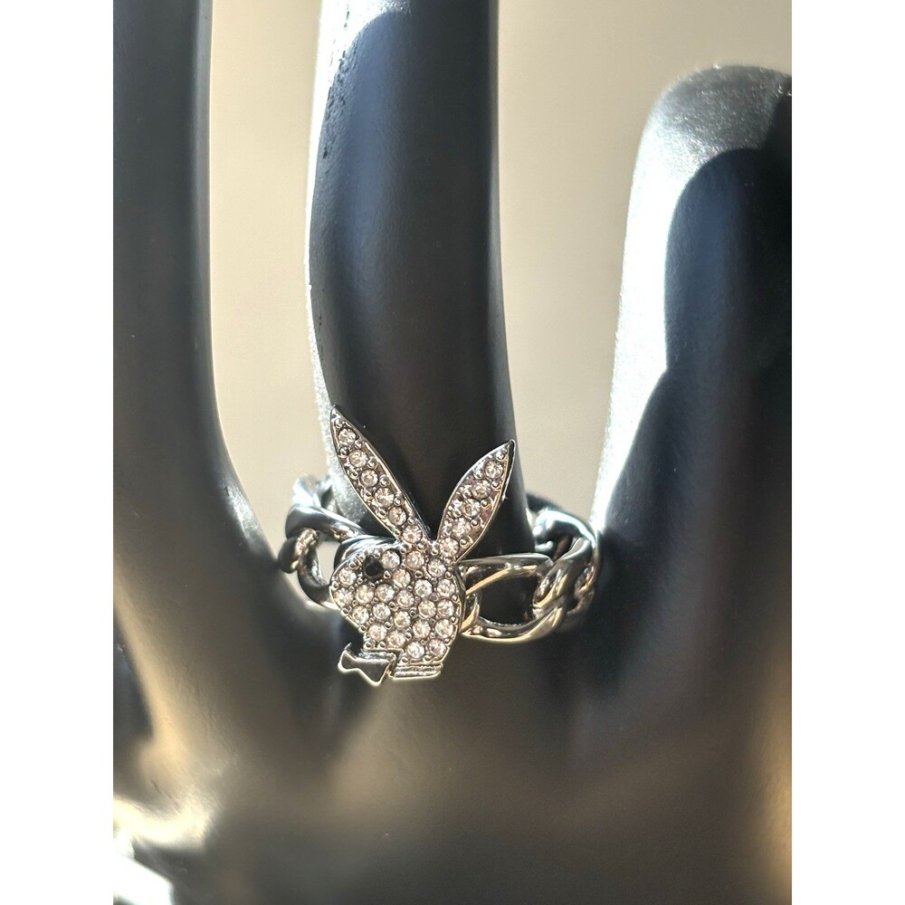 Playboy XDalmata Ring Unisex Size 8 NIB  (Ring size adjuster included!)